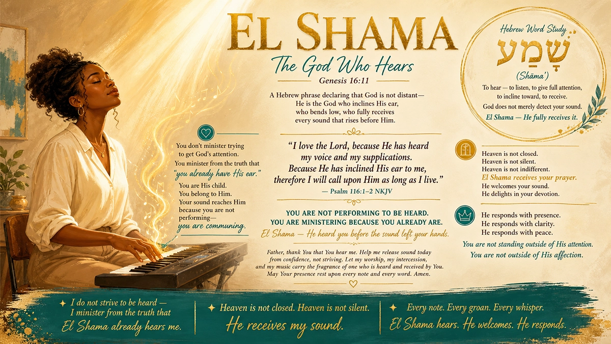 EL SHAMA — The God Who Hears
