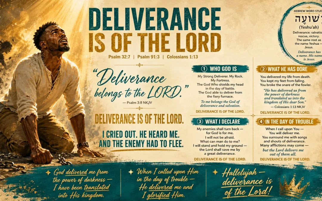 Deliverance is of the Lord