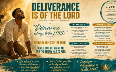 Deliverance is of the Lord